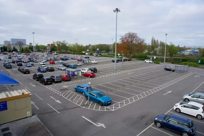 car parking in open view